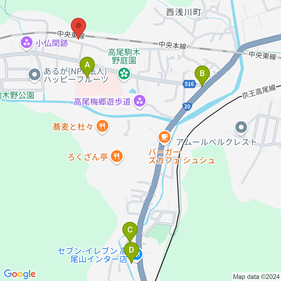 ハイリーズ 小口径ドラム工房周辺のコンビニエンスストア一覧地図