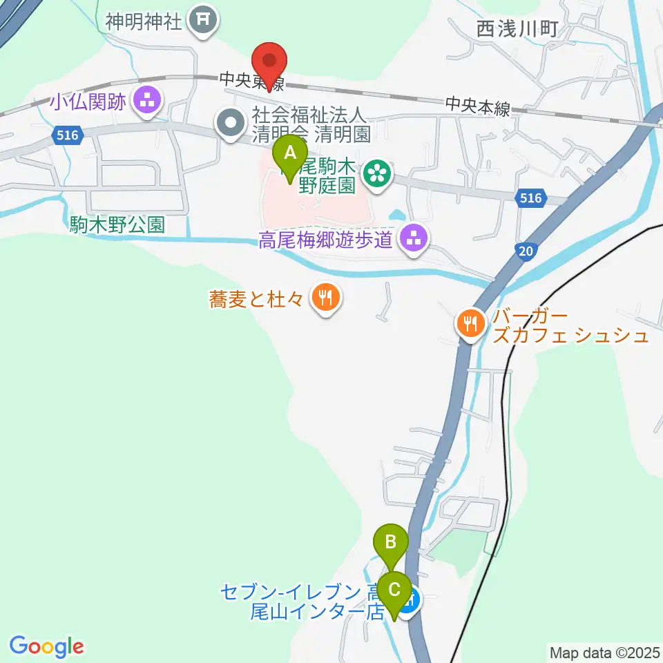 ハイリーズ 小口径ドラム工房周辺のコンビニエンスストア一覧地図