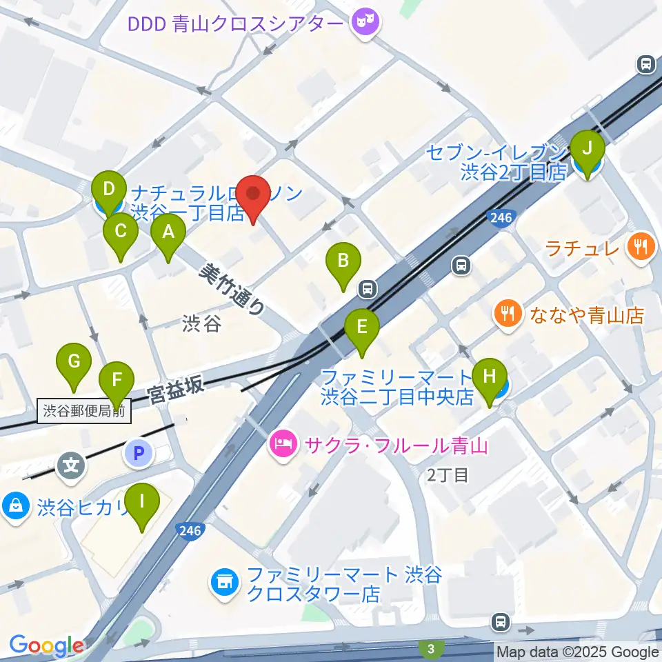 ネロ楽器周辺のコンビニエンスストア一覧地図