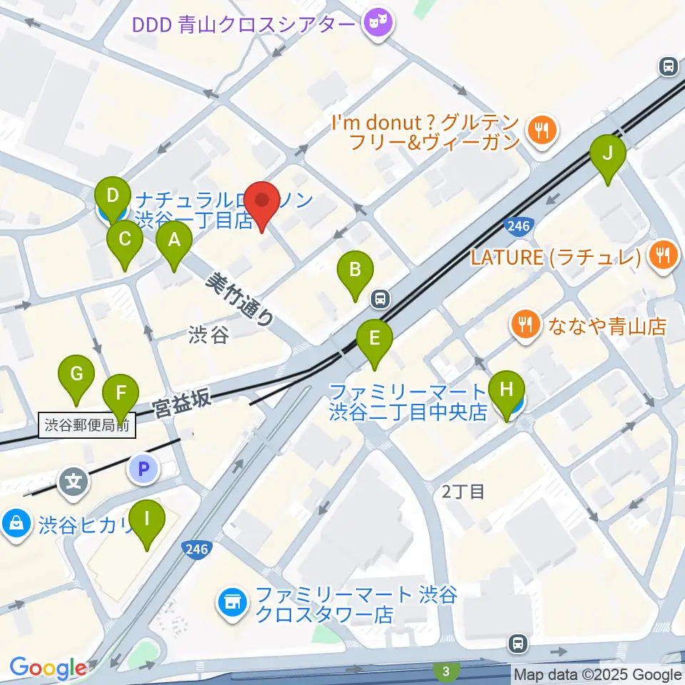 ネロ楽器周辺のコンビニエンスストア一覧地図