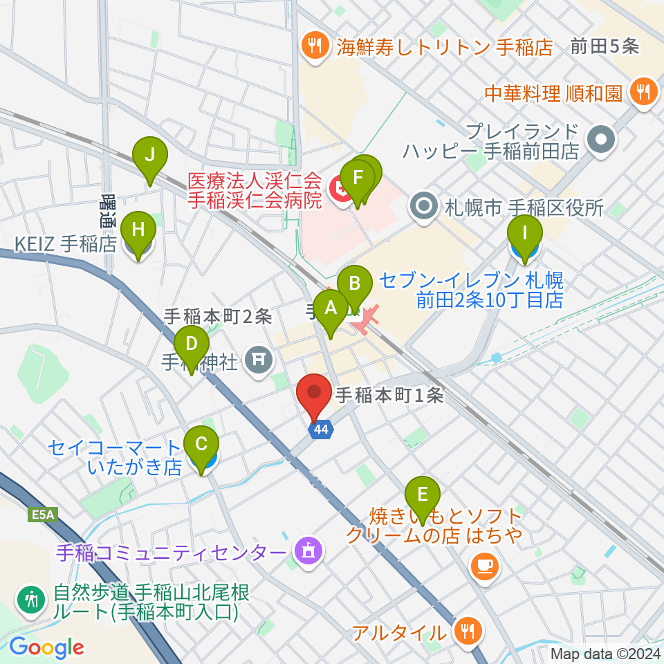 三響楽器周辺のコンビニエンスストア一覧地図