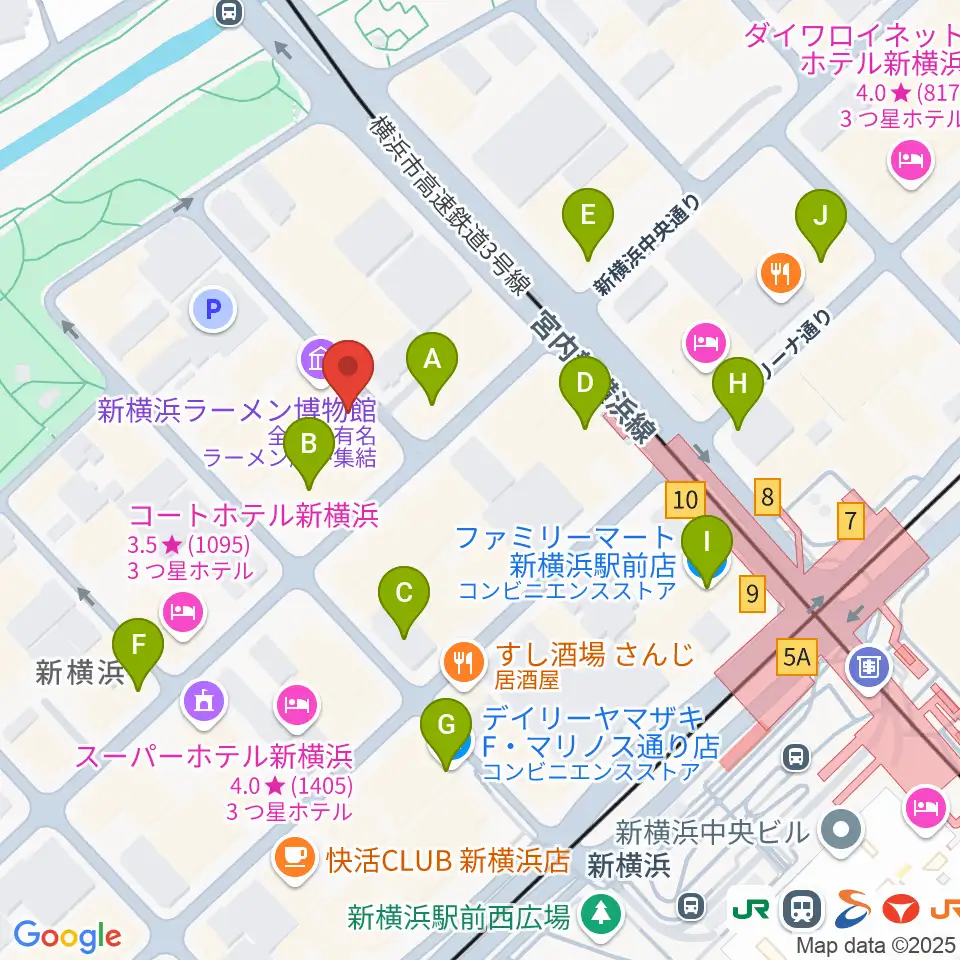 弦楽器工房 拓蔵周辺のコンビニエンスストア一覧地図