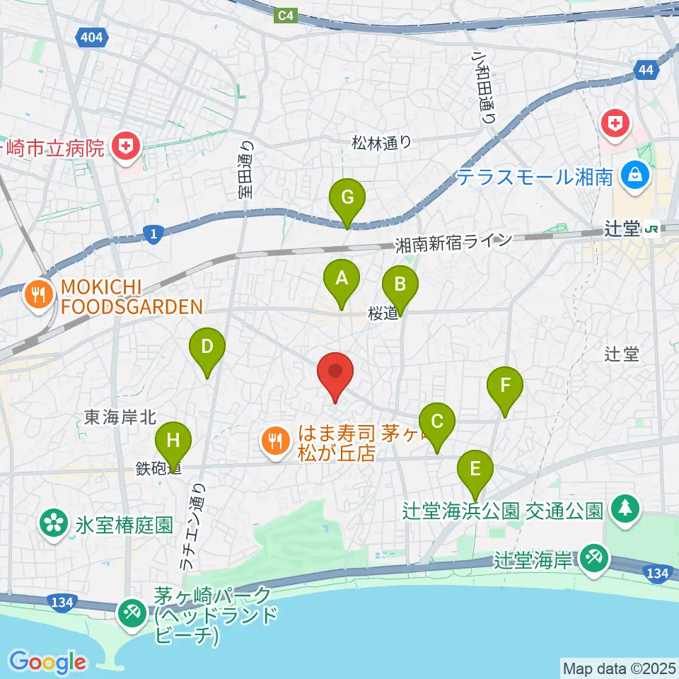 カホン工房 茅ヶ崎カホン周辺のコンビニエンスストア一覧地図