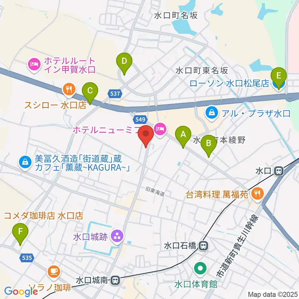 サンクス楽器周辺のコンビニエンスストア一覧地図