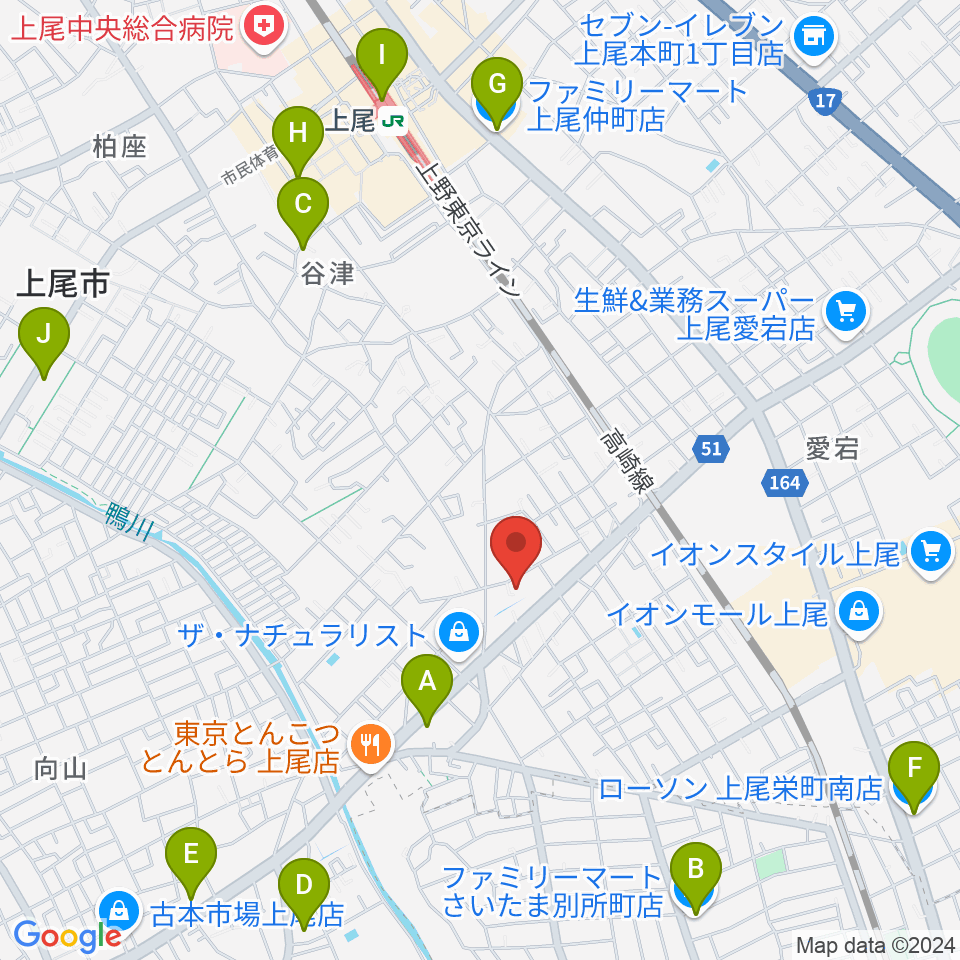 アーモンドグリーン周辺のコンビニエンスストア一覧地図