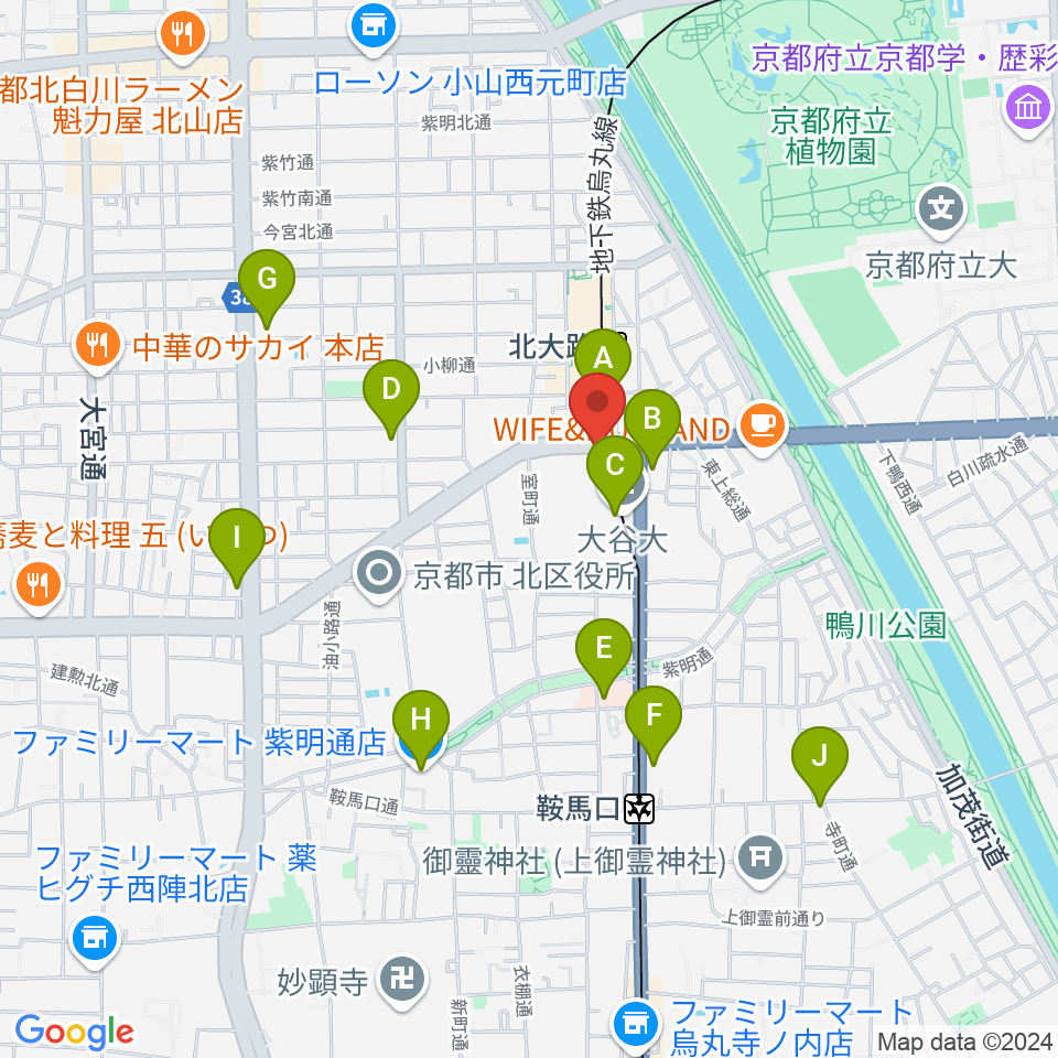 アメリカヤ楽器店周辺のコンビニエンスストア一覧地図