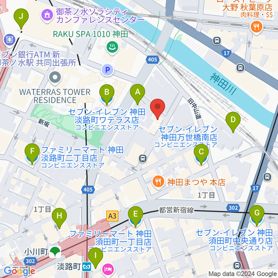 アムトランス周辺のコンビニエンスストア一覧地図