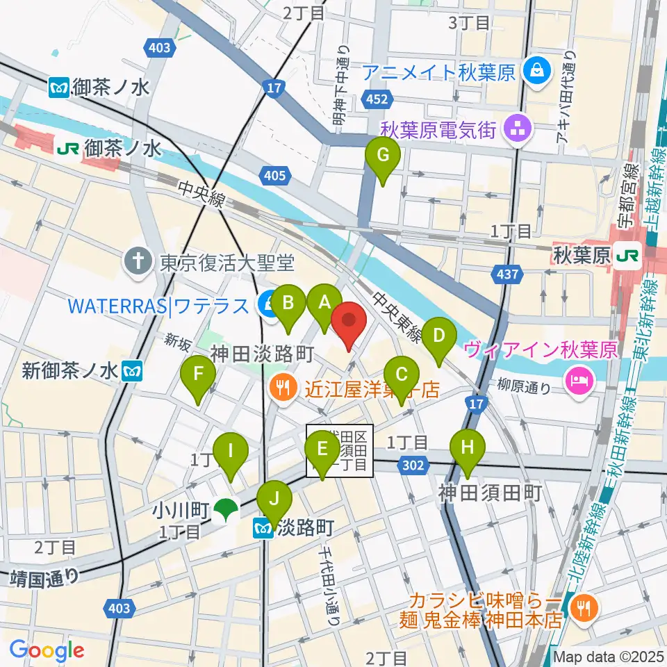 アムトランス周辺のコンビニエンスストア一覧地図
