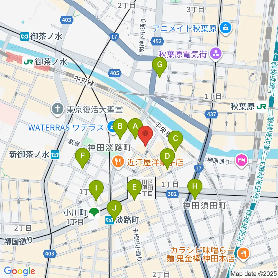 アムトランス周辺のコンビニエンスストア一覧地図