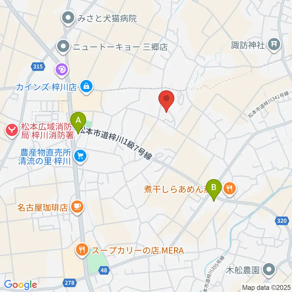 エンジェルスハープ工房 オフィスドルチェ周辺のコンビニエンスストア一覧地図