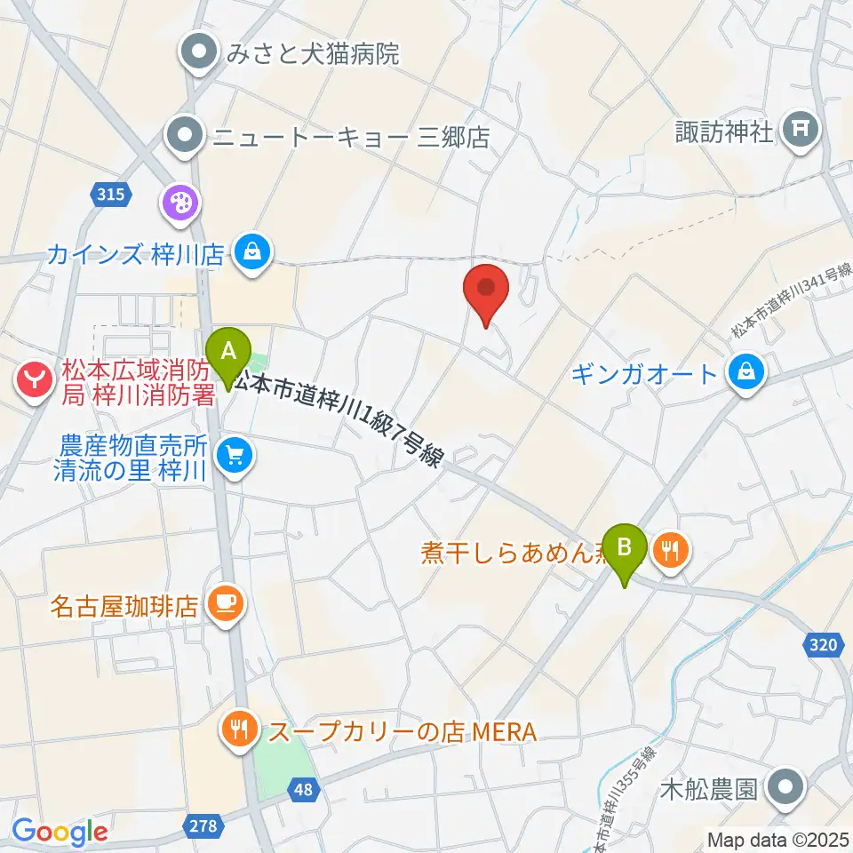 エンジェルスハープ工房 オフィスドルチェ周辺のコンビニエンスストア一覧地図