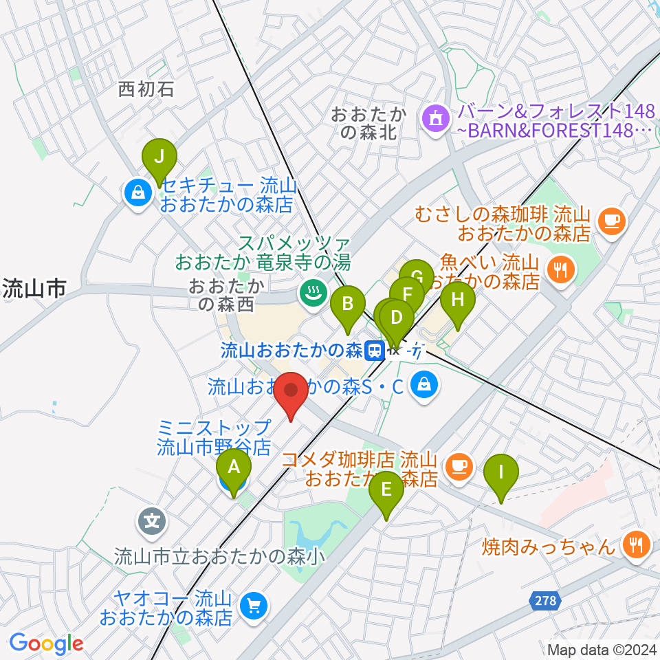 弦楽器専門店アントニオ周辺のコンビニエンスストア一覧地図