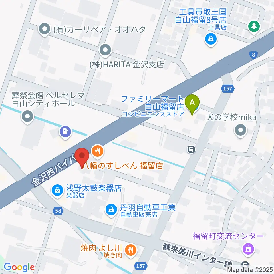 浅野太鼓楽器店周辺のコンビニエンスストア一覧地図