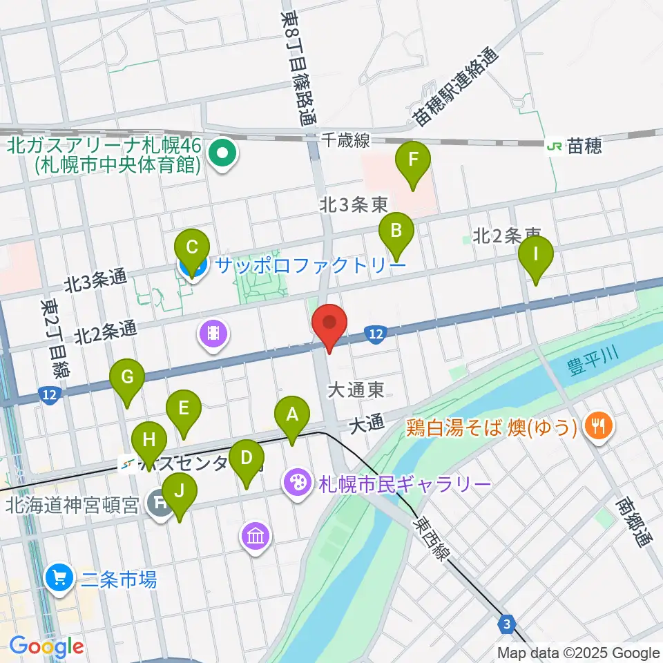 アトリエ・ビー・ウィンド周辺のコンビニエンスストア一覧地図