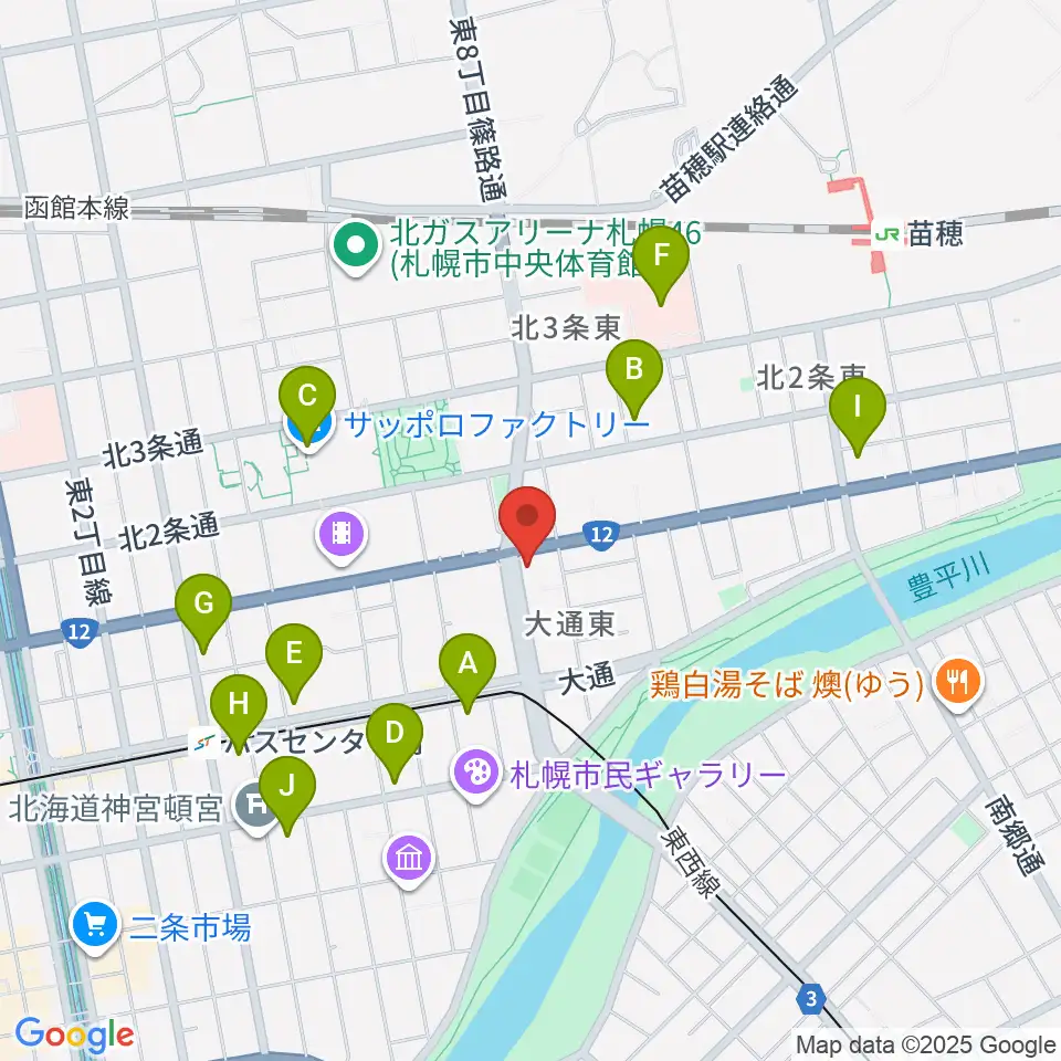 アトリエ・ビー・ウィンド周辺のコンビニエンスストア一覧地図