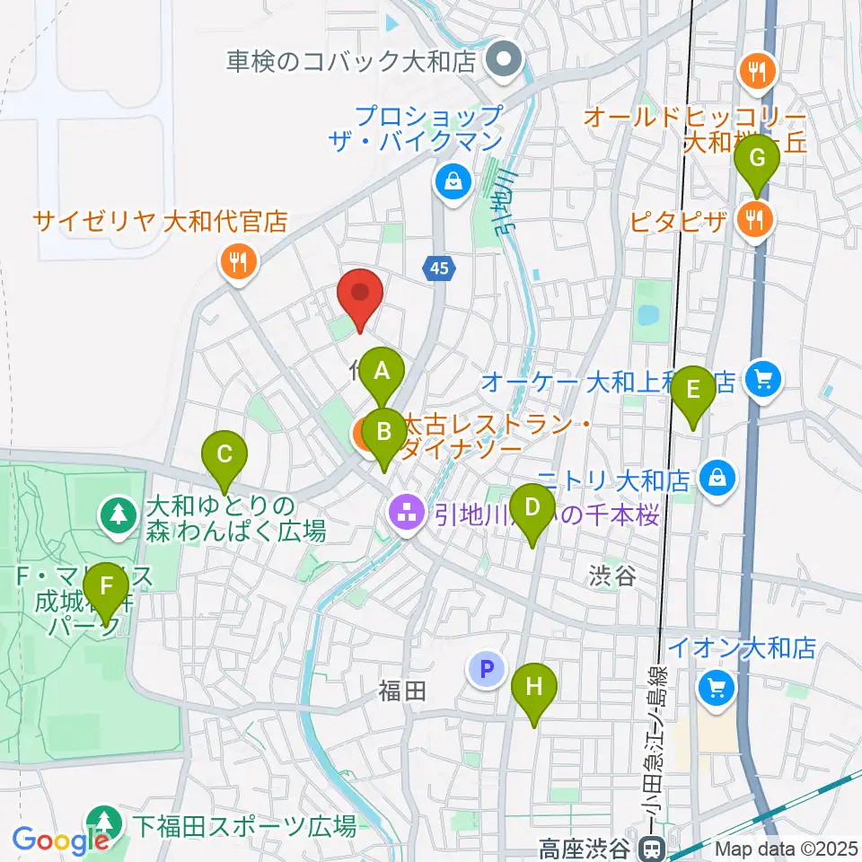Gottsu周辺のコンビニエンスストア一覧地図