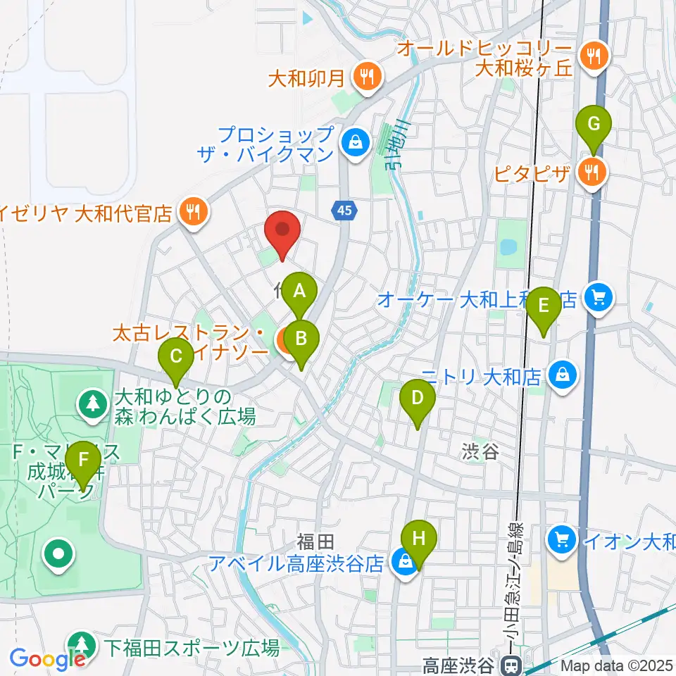 Gottsu周辺のコンビニエンスストア一覧地図