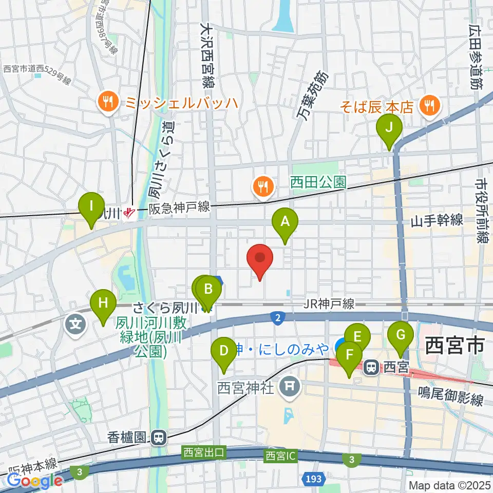 ブレーメン周辺のコンビニエンスストア一覧地図
