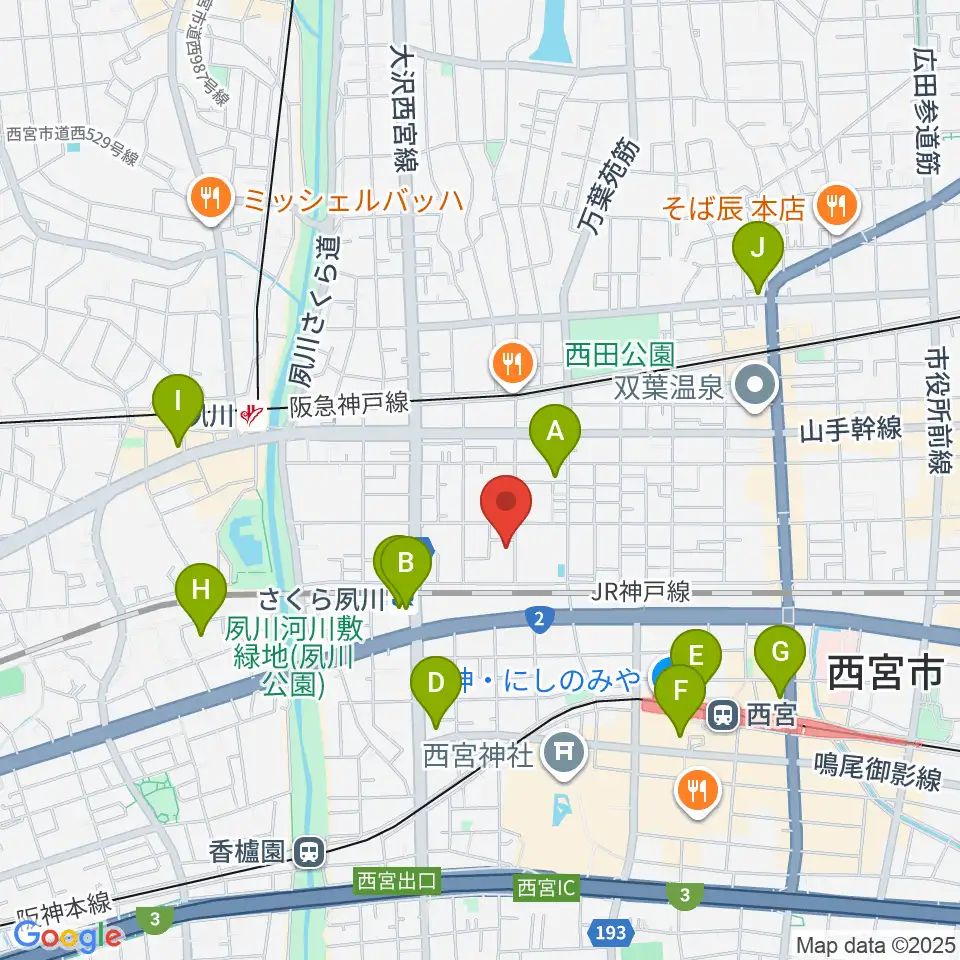 ブレーメン周辺のコンビニエンスストア一覧地図