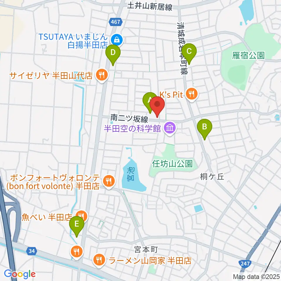 ピアノガーデンマツイシ周辺のコンビニエンスストア一覧地図