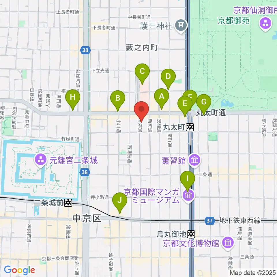 ライトニン周辺のコンビニエンスストア一覧地図