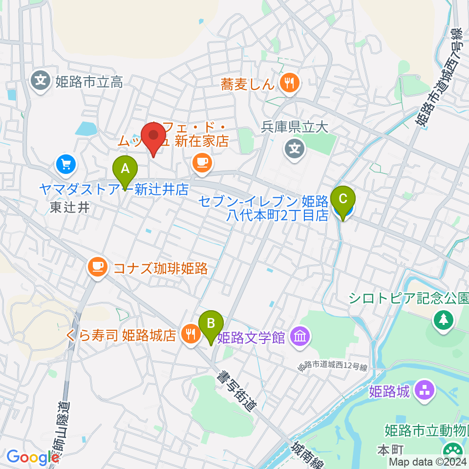 小池ピアノ調律所周辺のコンビニエンスストア一覧地図