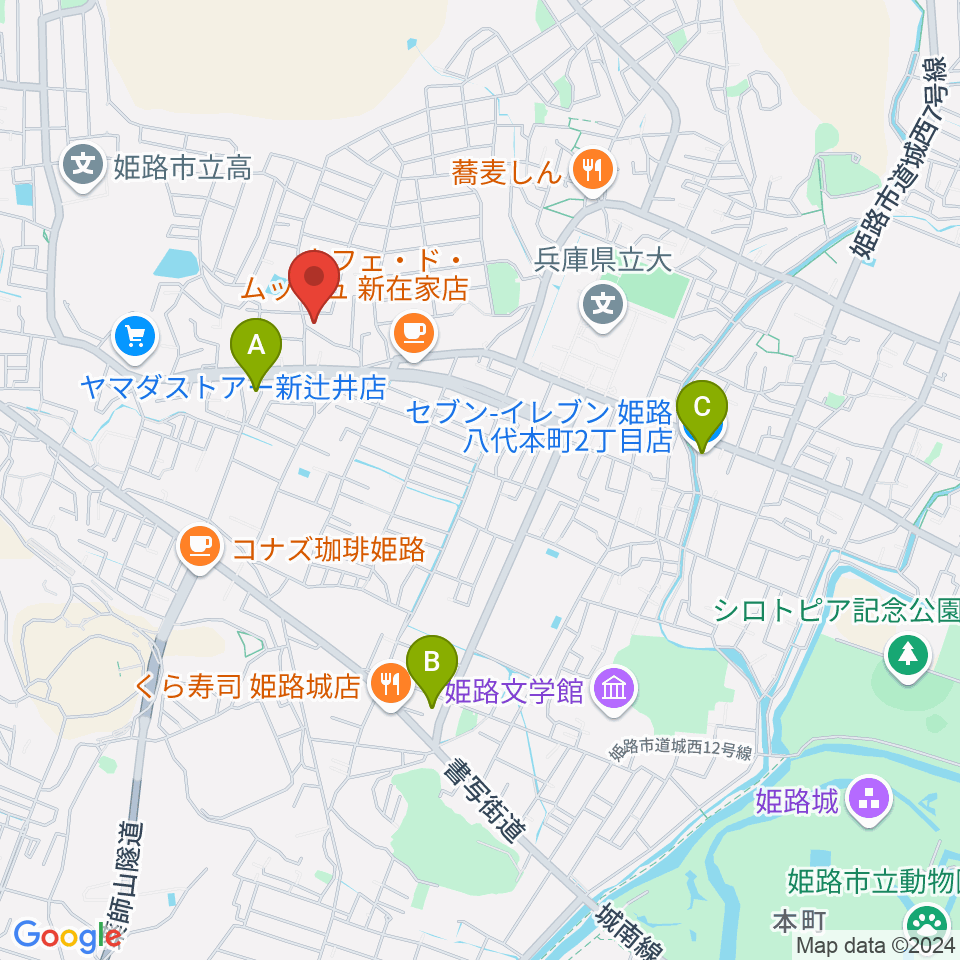 小池ピアノ調律所周辺のコンビニエンスストア一覧地図