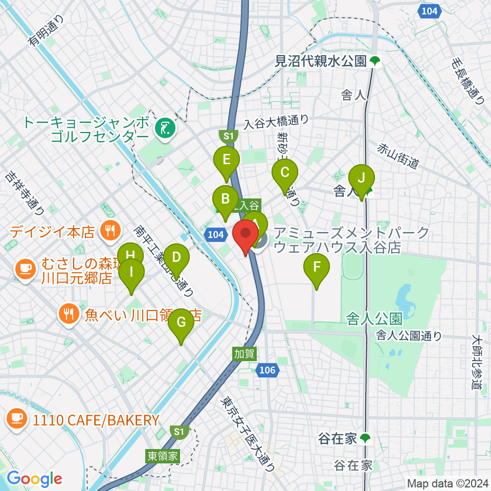 大塚竹管楽器周辺のコンビニエンスストア一覧地図