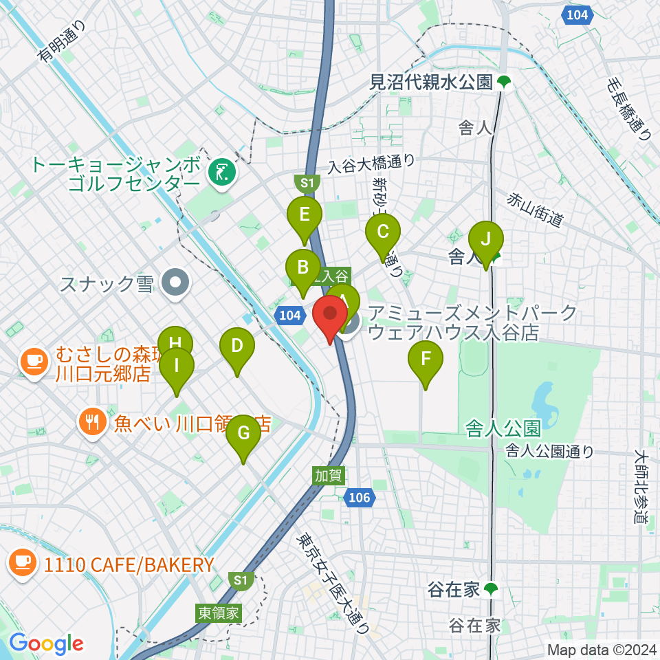 大塚竹管楽器周辺のコンビニエンスストア一覧地図