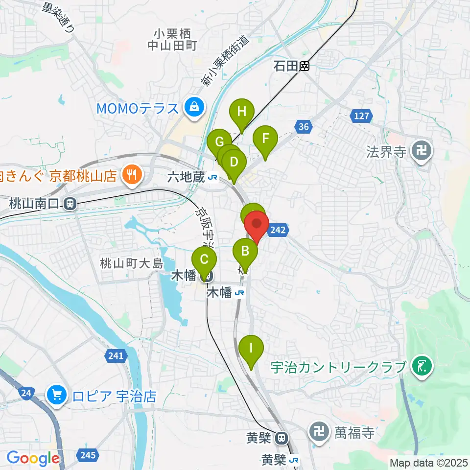 ふたば楽器店周辺のコンビニエンスストア一覧地図