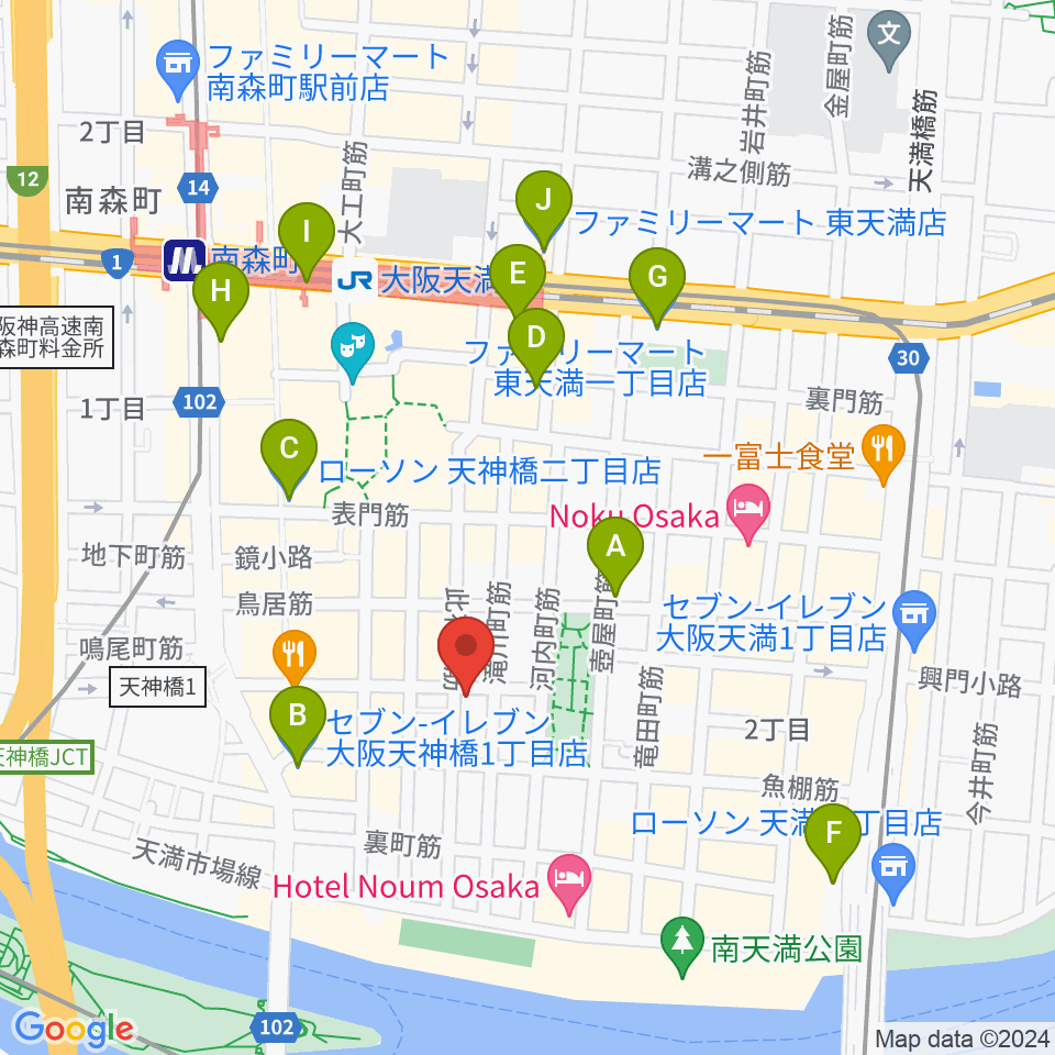 アトリエやまぐち周辺のコンビニエンスストア一覧地図