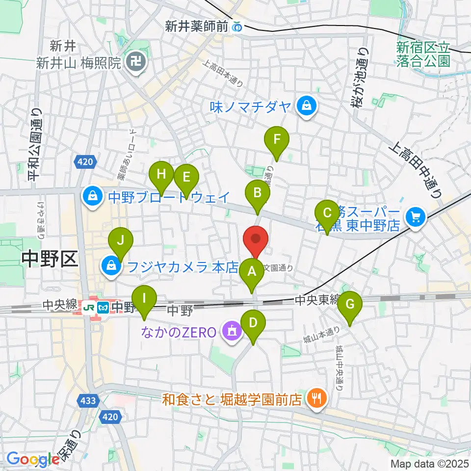 リペアショップPINE周辺のコンビニエンスストア一覧地図