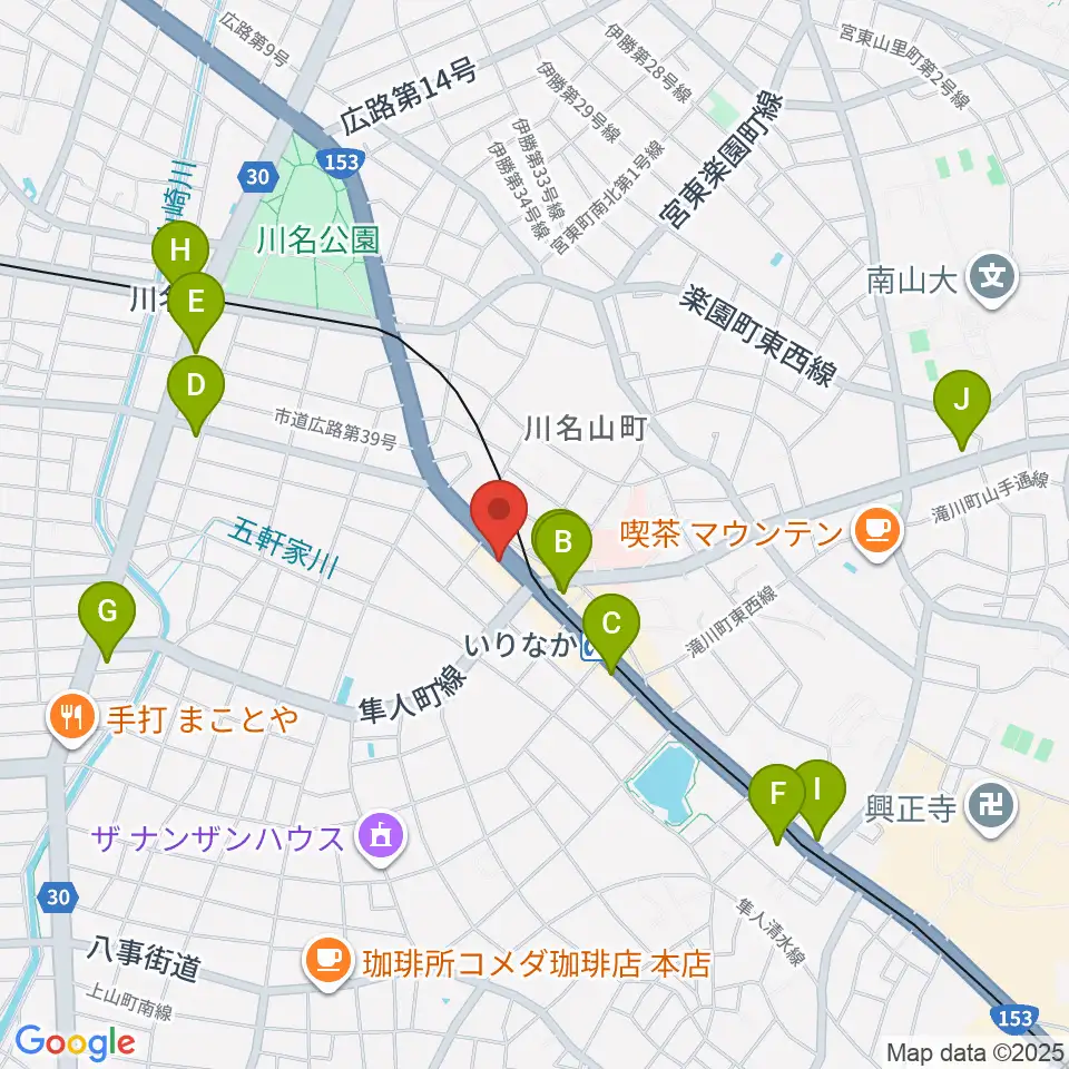 ギターショップTWO TONE周辺のコンビニエンスストア一覧地図
