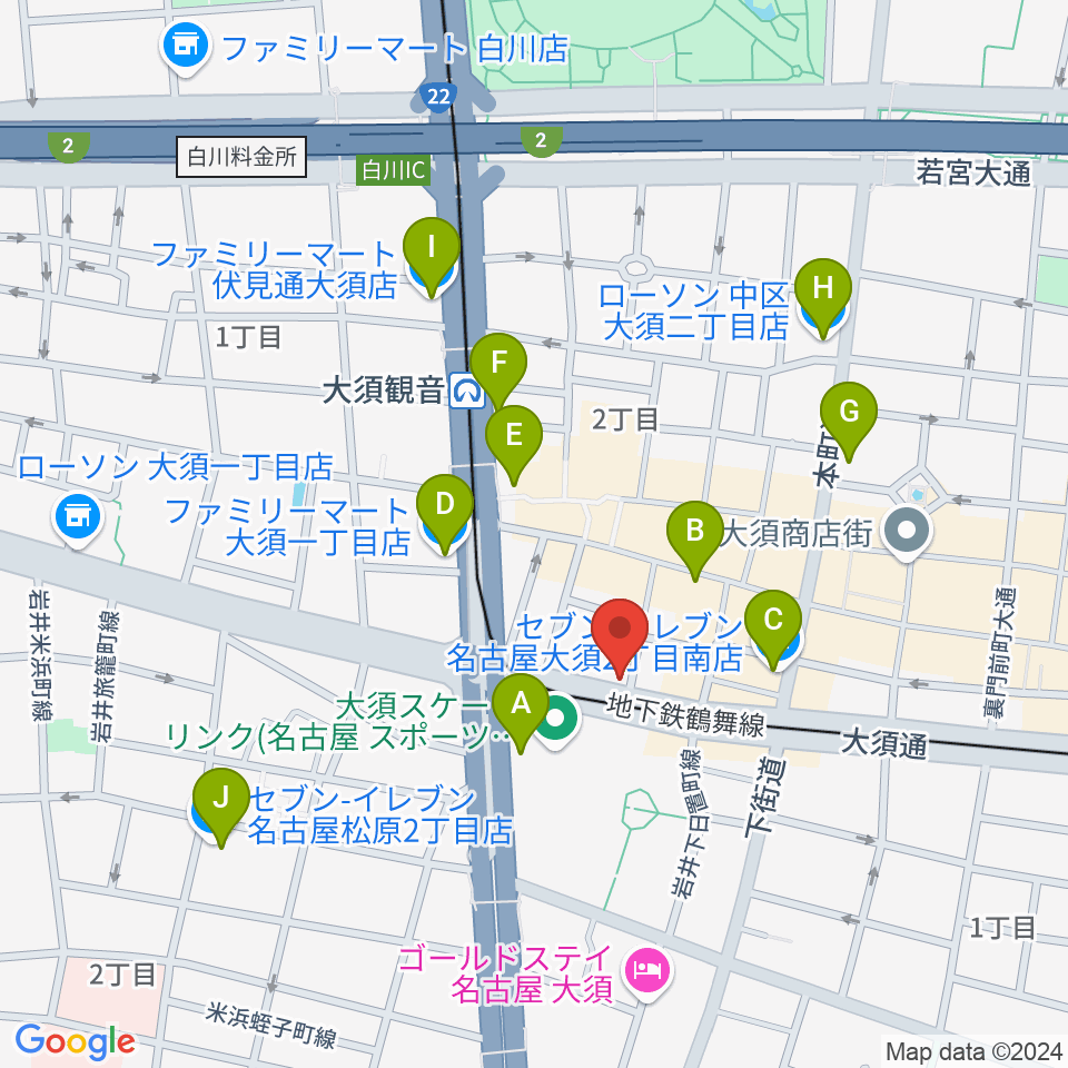 グレイテストヒッツ周辺のコンビニエンスストア一覧地図