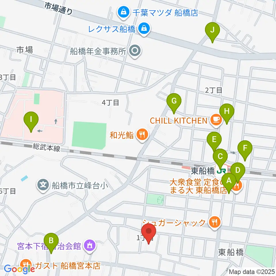 GUITAR LAB周辺のコンビニエンスストア一覧地図