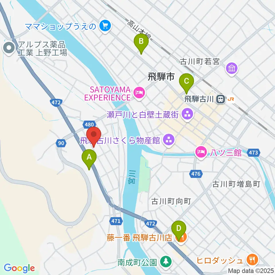 ギターのナカムラ周辺のコンビニエンスストア一覧地図