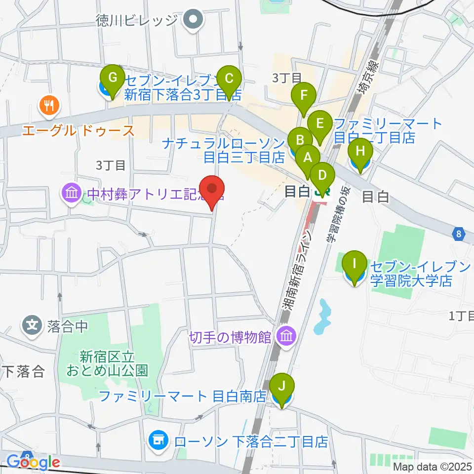 ギタルラ社 東京古典楽器センター周辺のコンビニエンスストア一覧地図