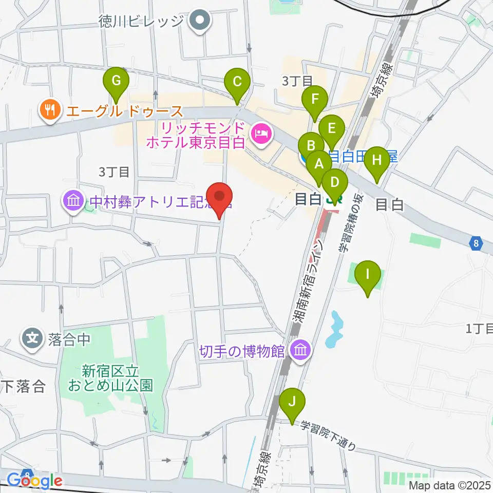 ギタルラ社 東京古典楽器センター周辺のコンビニエンスストア一覧地図