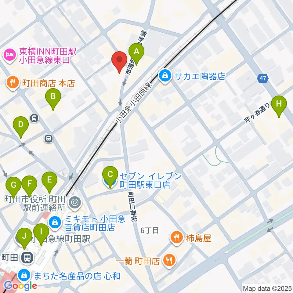 ミリメーターズミュージック周辺のコンビニエンスストア一覧地図