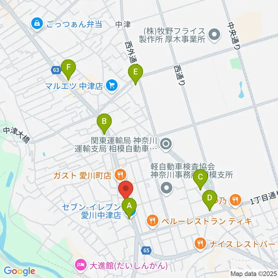 コアアートスクエア周辺のコンビニエンスストア一覧地図