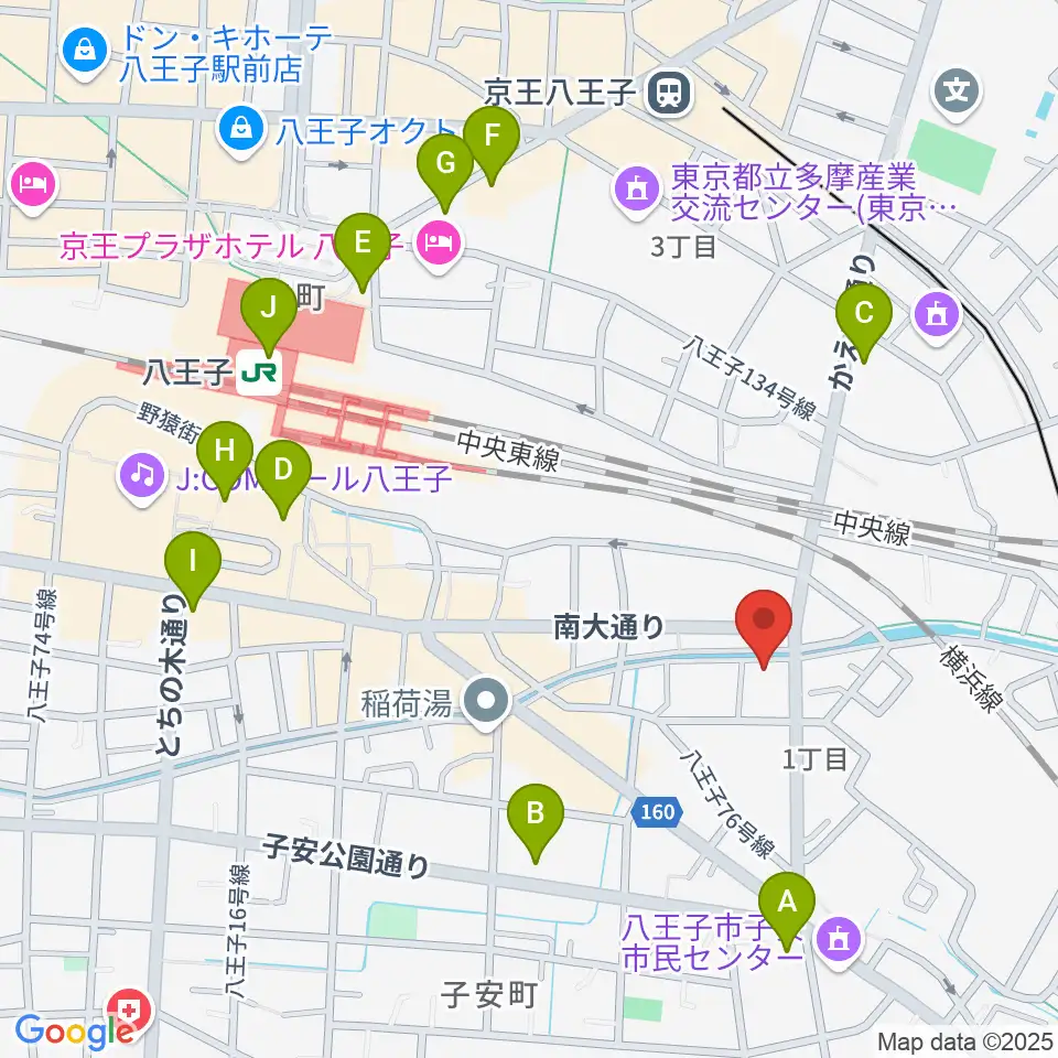 弦楽器専門店 ハイフェッツ周辺のコンビニエンスストア一覧地図