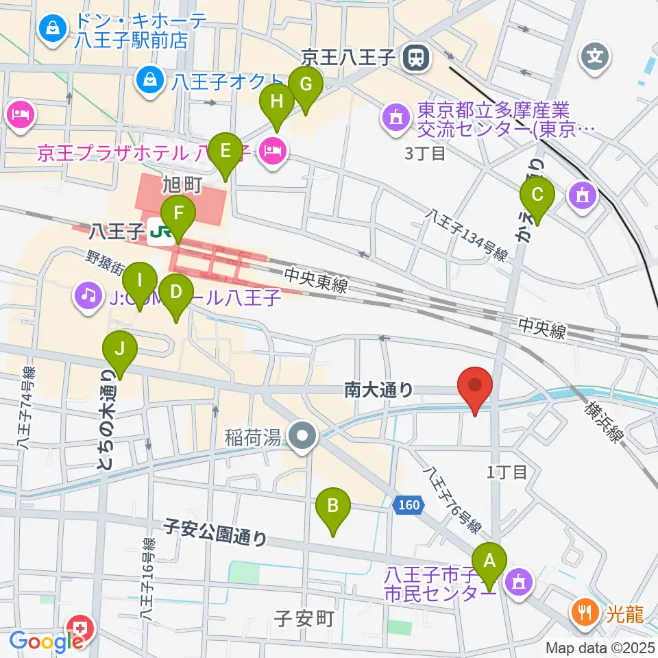 弦楽器専門店 ハイフェッツ周辺のコンビニエンスストア一覧地図