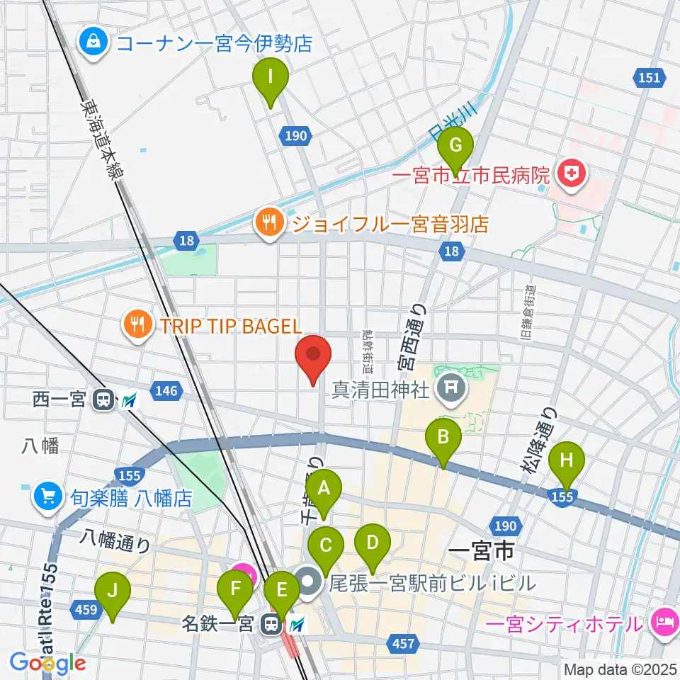 音 THE RUN周辺のコンビニエンスストア一覧地図