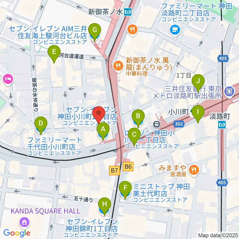 Hobo's周辺のコンビニエンスストア一覧地図