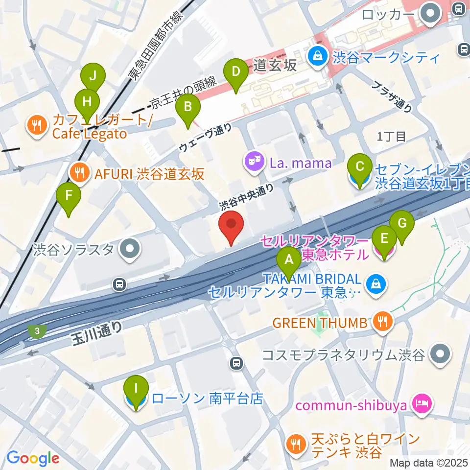 フーチーズ周辺のコンビニエンスストア一覧地図