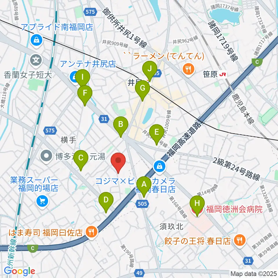 石田ヴァイオリン工房周辺のコンビニエンスストア一覧地図