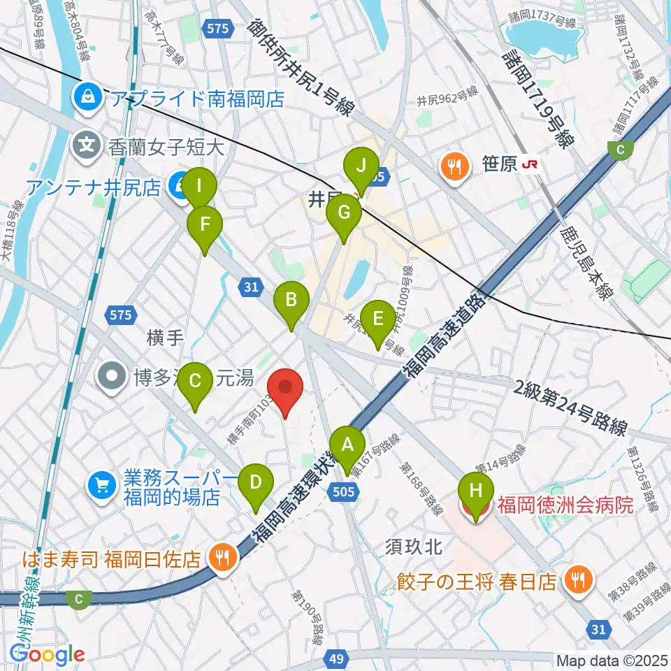 石田ヴァイオリン工房周辺のコンビニエンスストア一覧地図