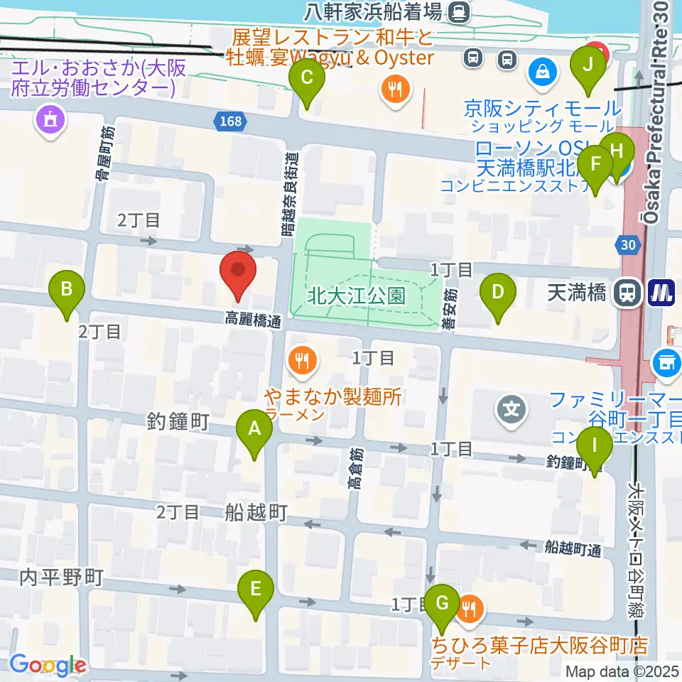 Liuteria-BATO周辺のコンビニエンスストア一覧地図