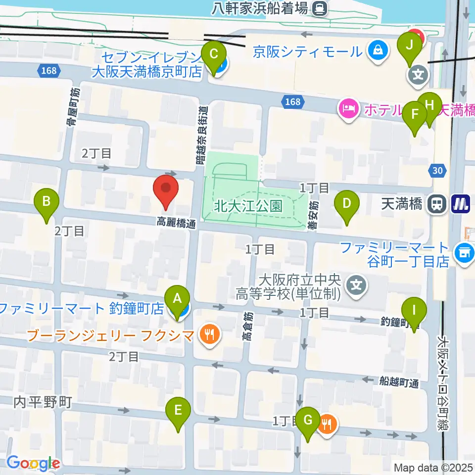 Liuteria-BATO周辺のコンビニエンスストア一覧地図