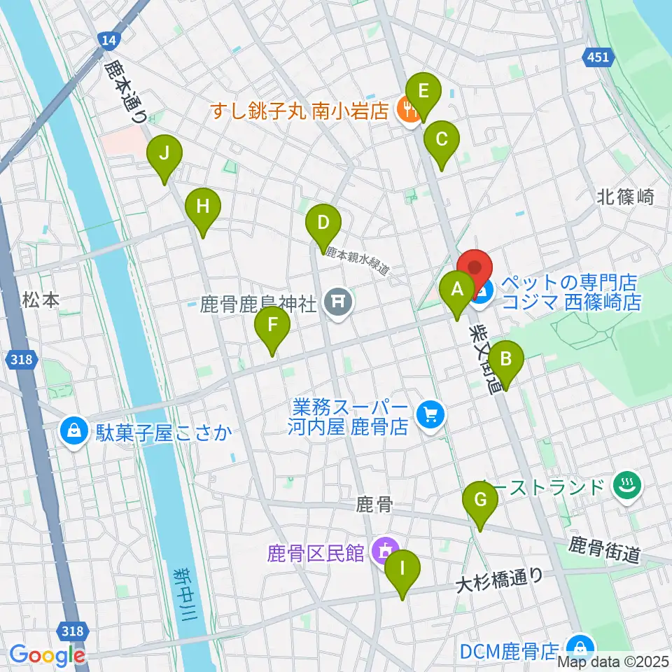 海宝堂周辺のコンビニエンスストア一覧地図